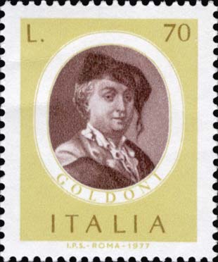 Francobollo Carlo Goldoni -  1977
