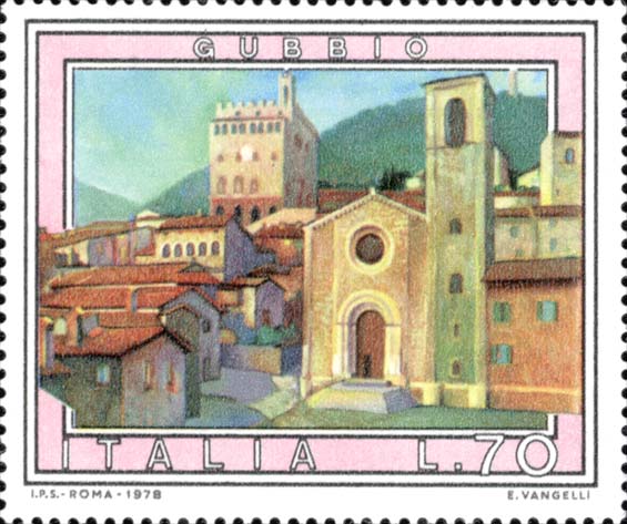 Francobollo Gubbio -  1978