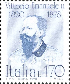 Francobollo Vittorio Emanuele II -  1978