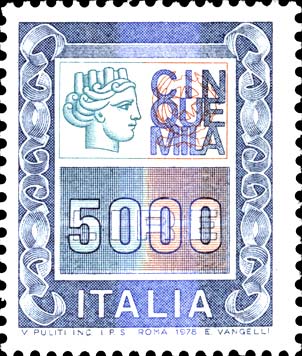 Francobollo Ornamenti e Italia Turrita -  1978