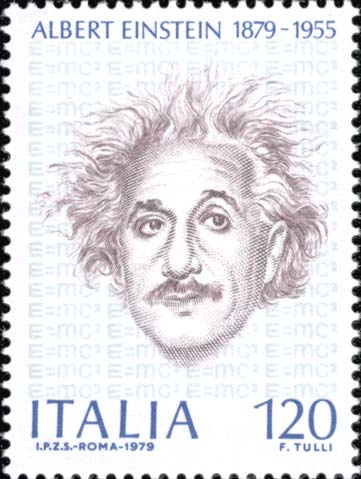 Francobollo Ritratto di Albert Einstein -  1979