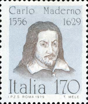 Francobollo Carlo Maderno -  1979