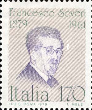 Francobollo Francesco Severi -  1979