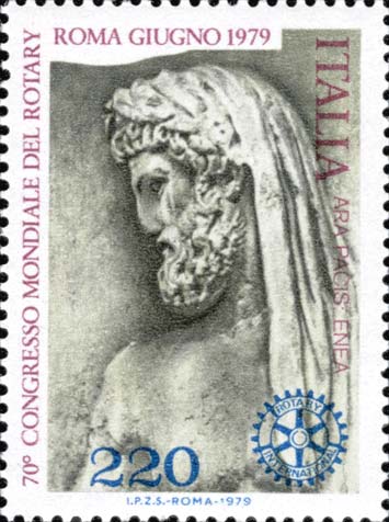 Francobollo Ritratto di Enea -  1979