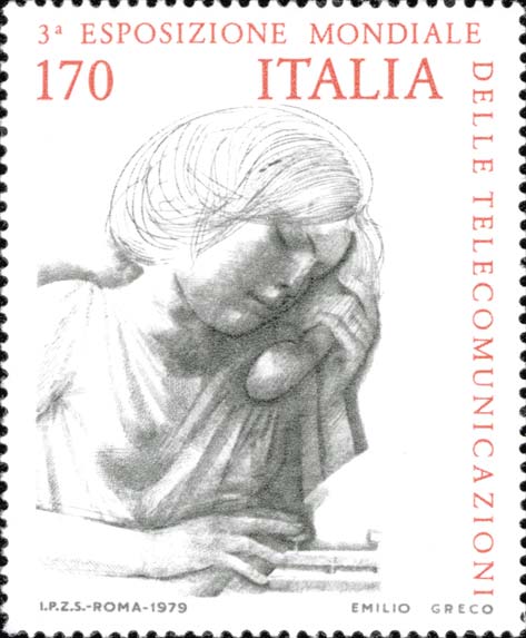 Francobollo Donna al Telefono -  1979