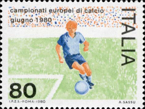 Francobollo Giocatore di Calcio -  1980