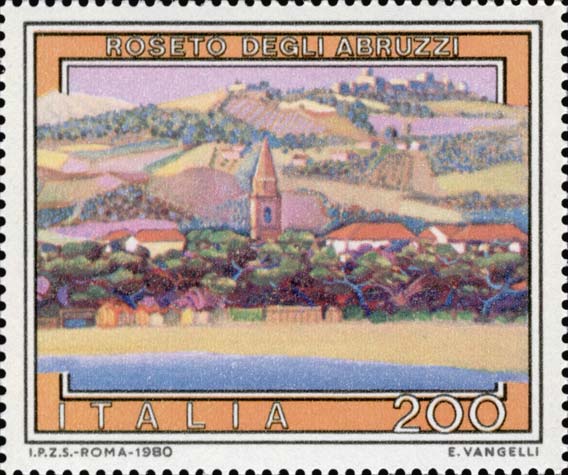 Francobollo Roseto degli Abruzzi -  1980