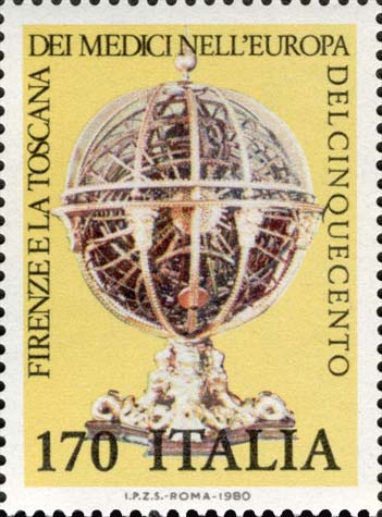 Francobollo Sfera Armillare -  1980