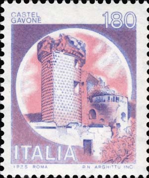 Francobollo Castel Gavone, a Finale Ligure -  1980