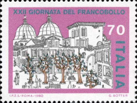 Francobollo Paesaggio Cittadino -  1980