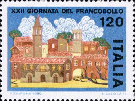 Francobollo Paesaggio Cittadino -  1980