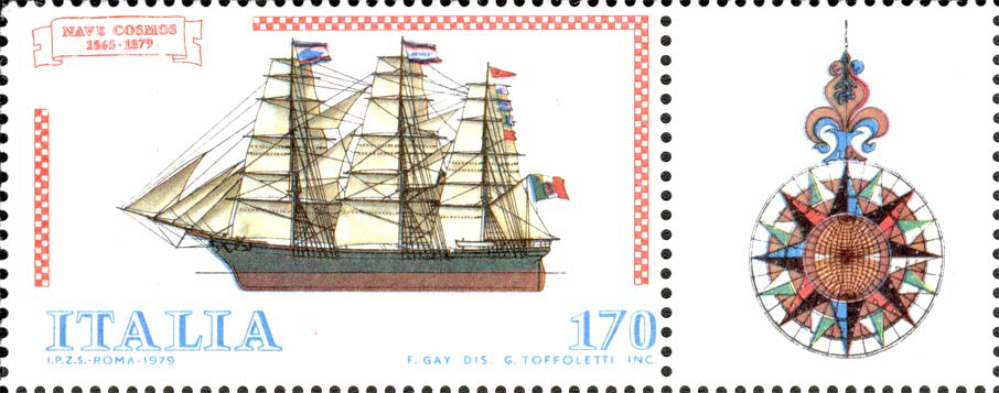Francobollo Nave "Cosmos" -  1979