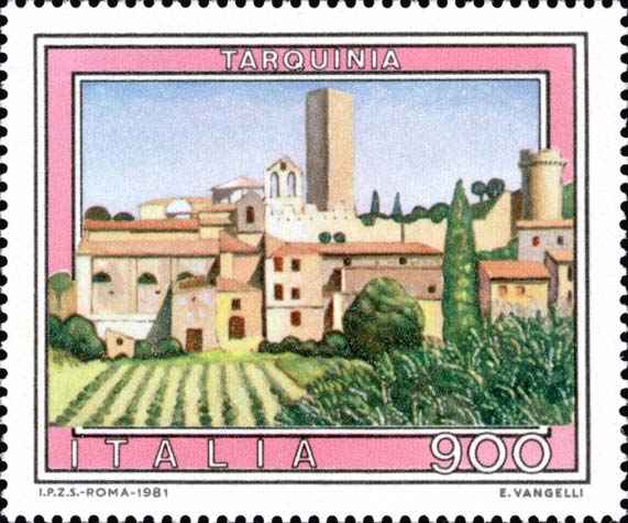 Francobollo Tarquinia -  1981