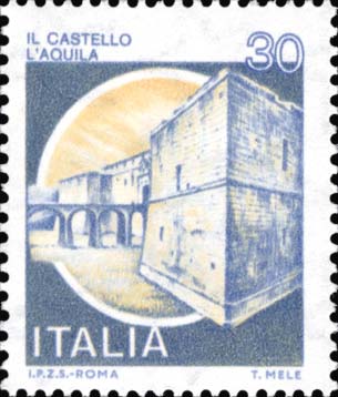 Francobollo Il Castello L'Aquila -  1981