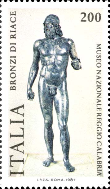 Francobollo Guerriero di Fronte -  1981