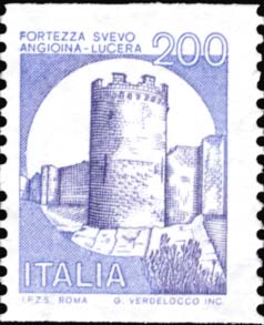 Francobollo Fortezza Svevo Angioina di Lucera -  1981