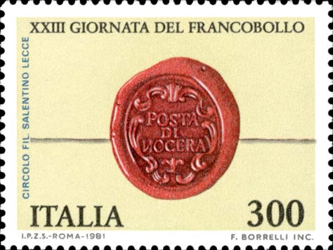 Francobollo Sigillo in Cera su Busta -  1981