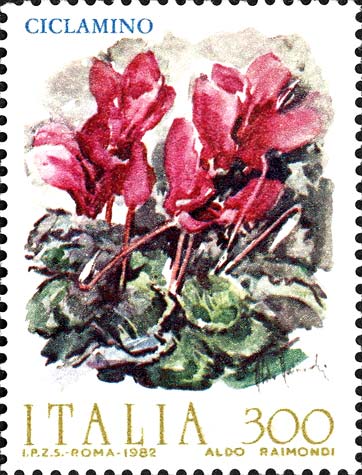 Francobollo Ciclamini -  1982