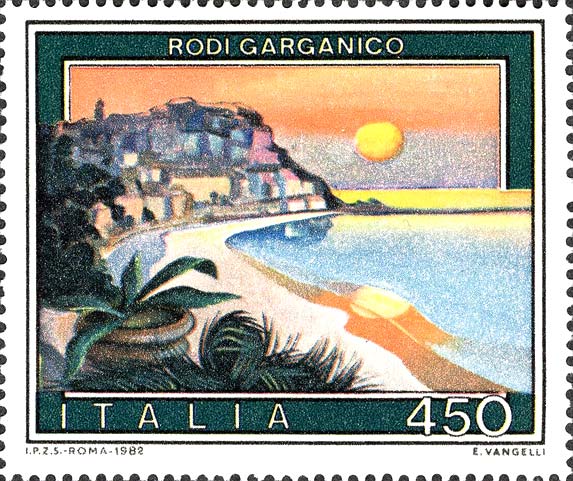 Francobollo Rodi Garganico -  1982
