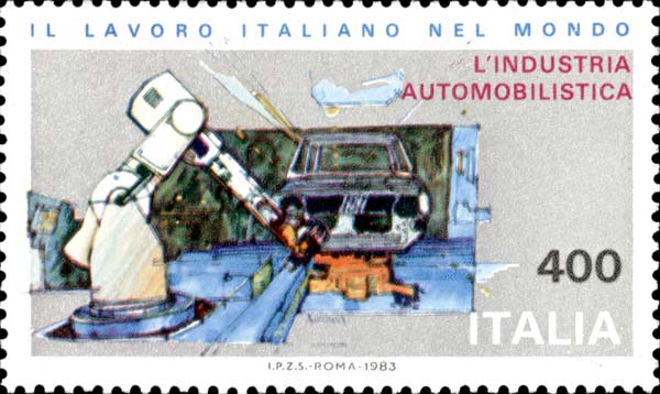 Francobollo Catena di Montaggio -  1983