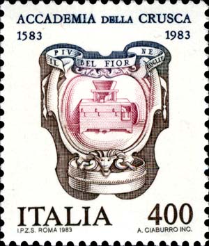Francobollo Simbolo dell'Accademia della Crusca -  1983
