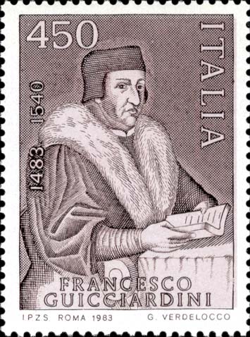 Francobollo Ritratto di Francesco Guicciardini -  1983