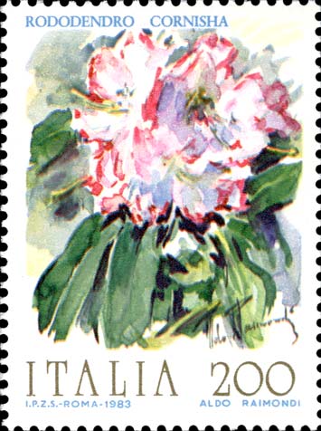 Francobollo Rododendro Cornisha -  1983