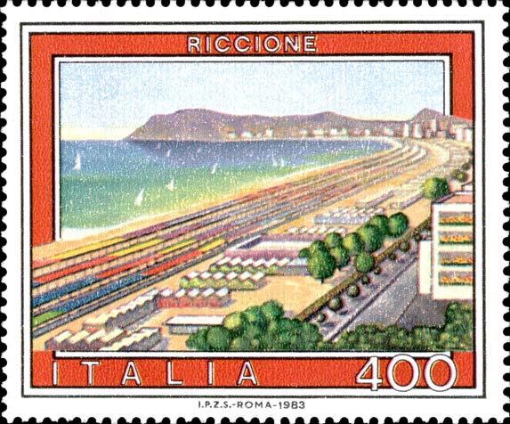 Francobollo Riccione -  1983