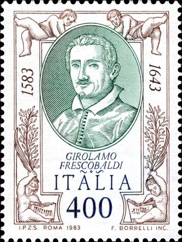 Francobollo Ritratto di Girolamo Frescobaldi -  1983