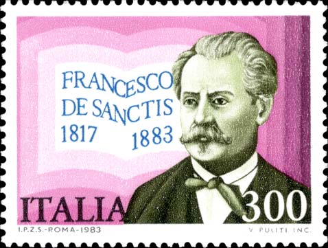 Francobollo Ritratto di Francesco de Sanctis -  1983