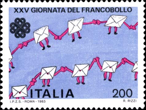 Francobollo Buste che si Tengono per Mano -  1983