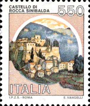 Francobollo Rocca Sinibalda -  1984