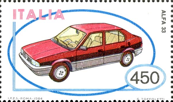 Francobollo Alfa Romeo Alfa 33 -  1984
