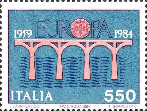 Francobollo Ponte -  1984