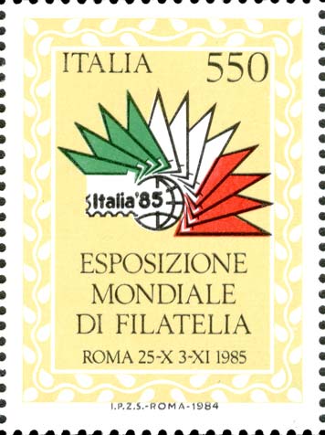Francobollo Simbolo dell'Esposizione Mondiale di Filatelia -  1984