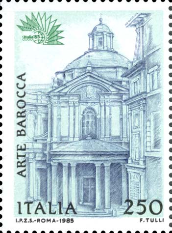 Francobollo Chiesa di Santa Maria della Pace, a Roma -  1985