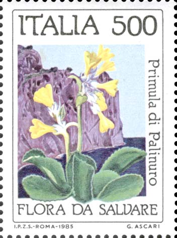 Francobollo Primula di Palinuro -  1985