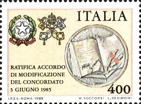Francobollo Libro Aperto -  1985