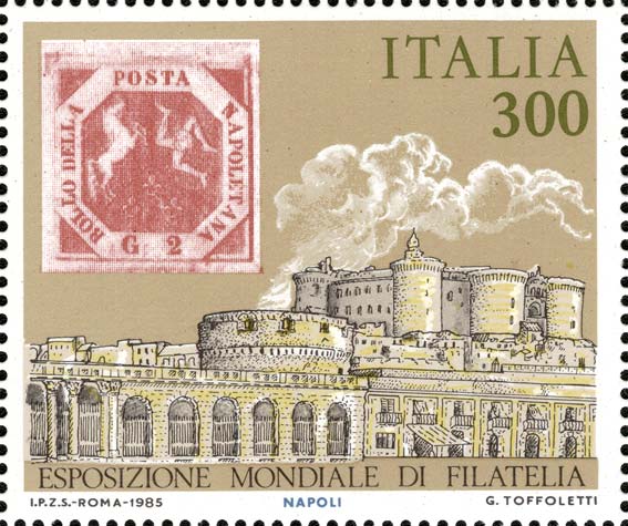 Francobollo Regno di Napoli, Napoli, 2gr Rosa -  1985