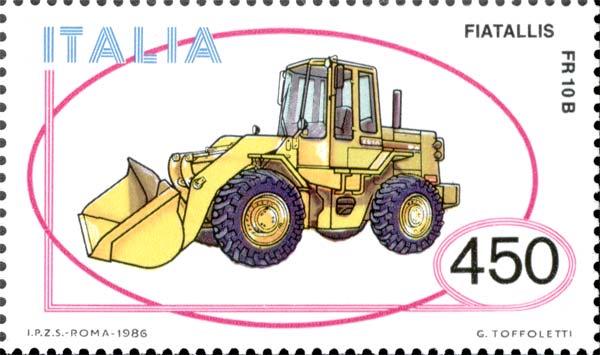 Francobollo FiatAllis FR10B -  1986
