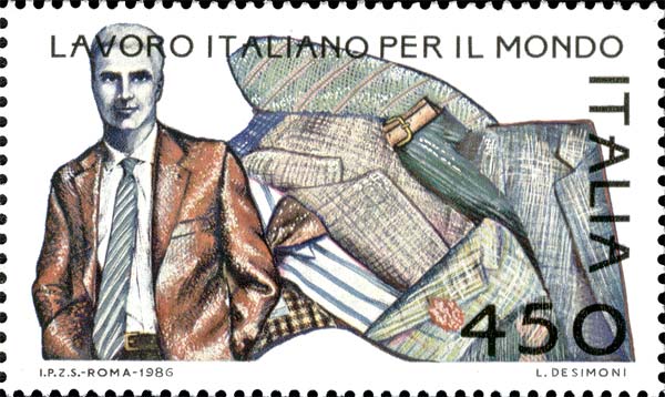 Francobollo Moda Maschile -  1986