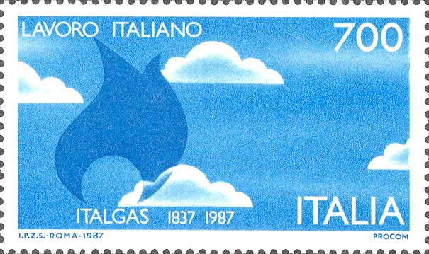 Francobollo Italgas -  1987