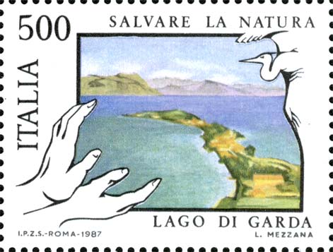 Francobollo Lago di Garda -  1987