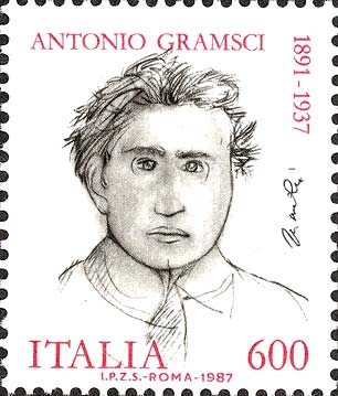 Francobollo Ritratto di Antonio Gramsci -  1987