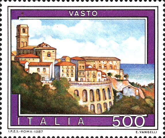 Francobollo Vasto -  1987