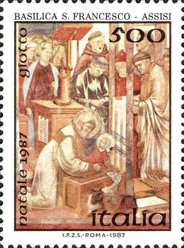 Francobollo Presepe, Dipinto di Giotto -  1987