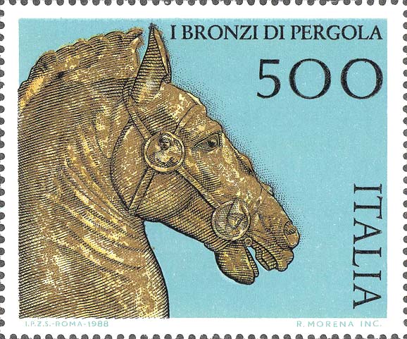 Francobollo Testa di Cavallo -  1988