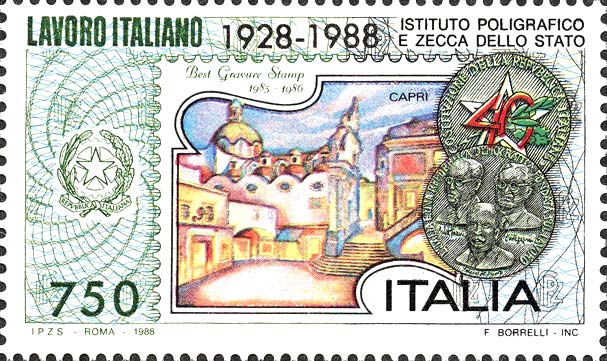 Francobollo Istituto Poligrafico e Zecca dello Stato -  1988