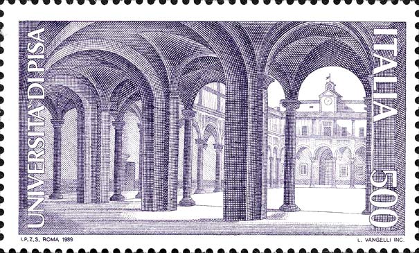 Francobollo Università di Pisa -  1989