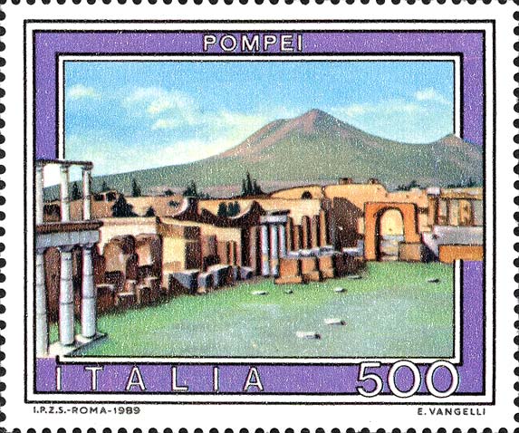 Francobollo Pompei -  1989